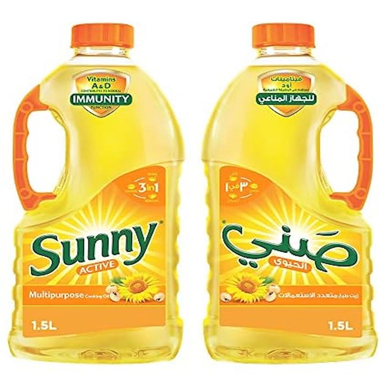 Sunny Healthy Cooking Oil, 2 × 1.5 L